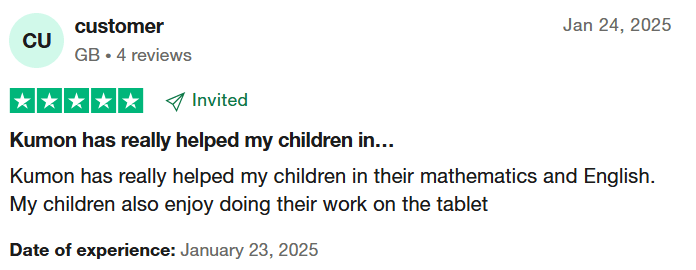 Strong points about Kumon Reading