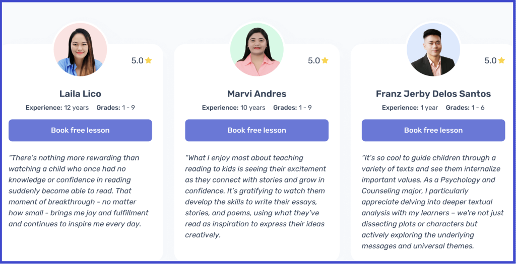 Brighterly reading program: Key features