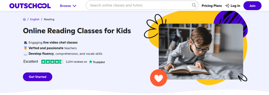 Outschool best reading program for kids