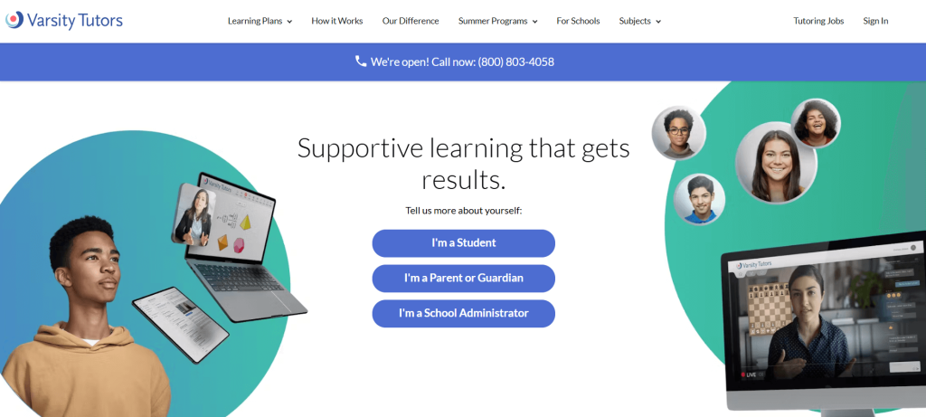 Varsity Tutors best reading program for kids