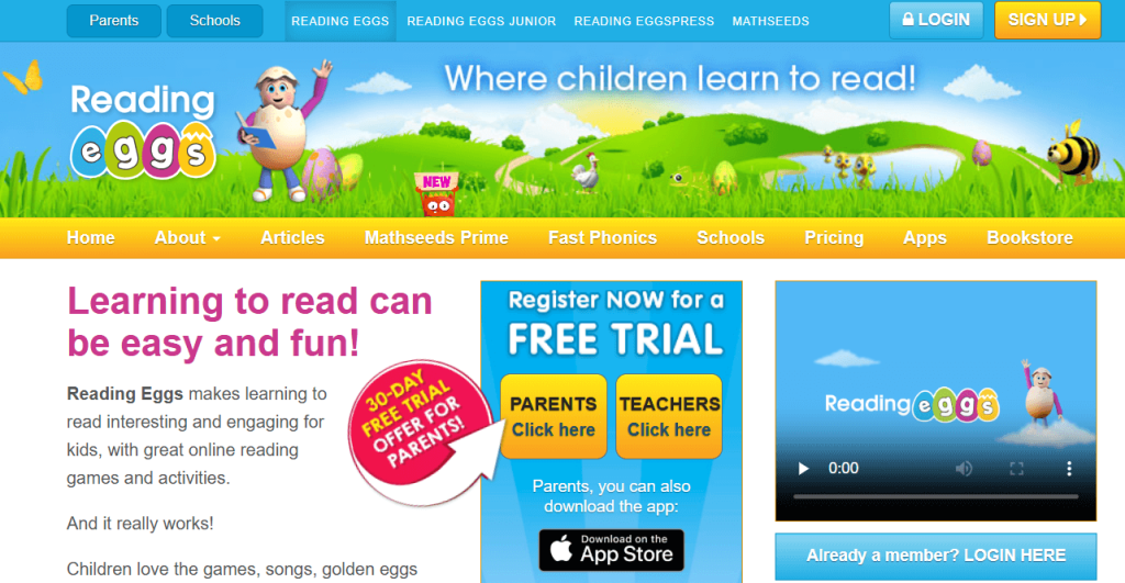 Reading Eggs best reading program for kids