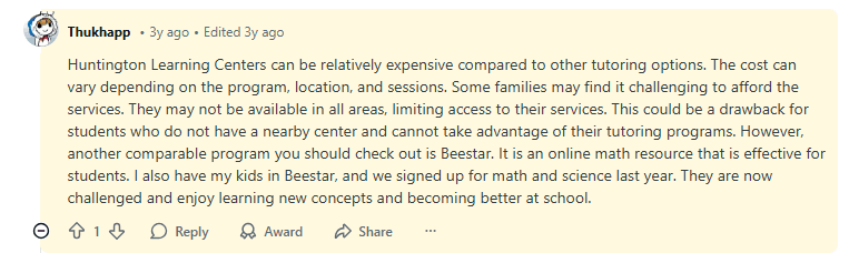 Is Huntington Learning Center worth the money? Pricing 