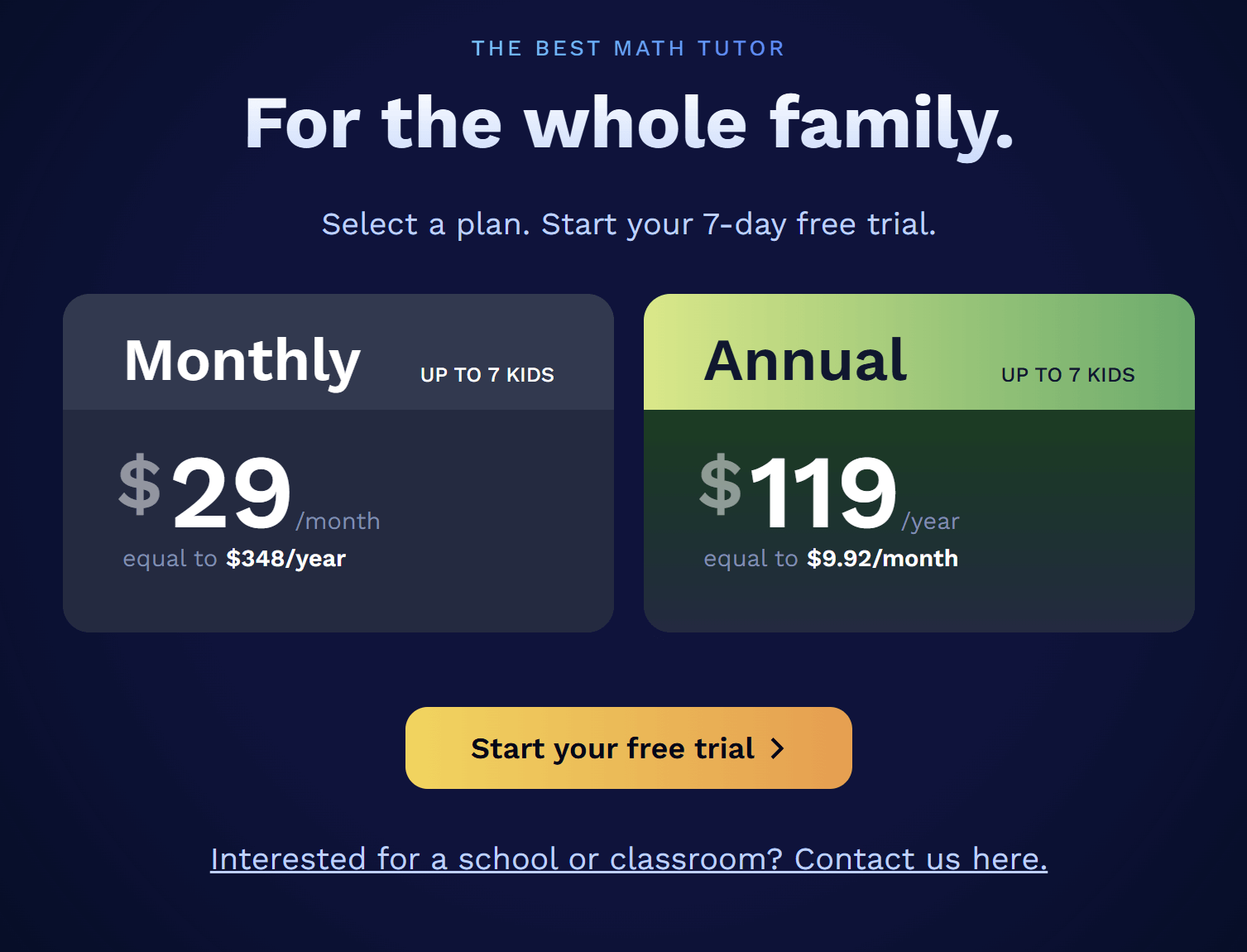Synthesis Tutor cost: What does pricing look like?