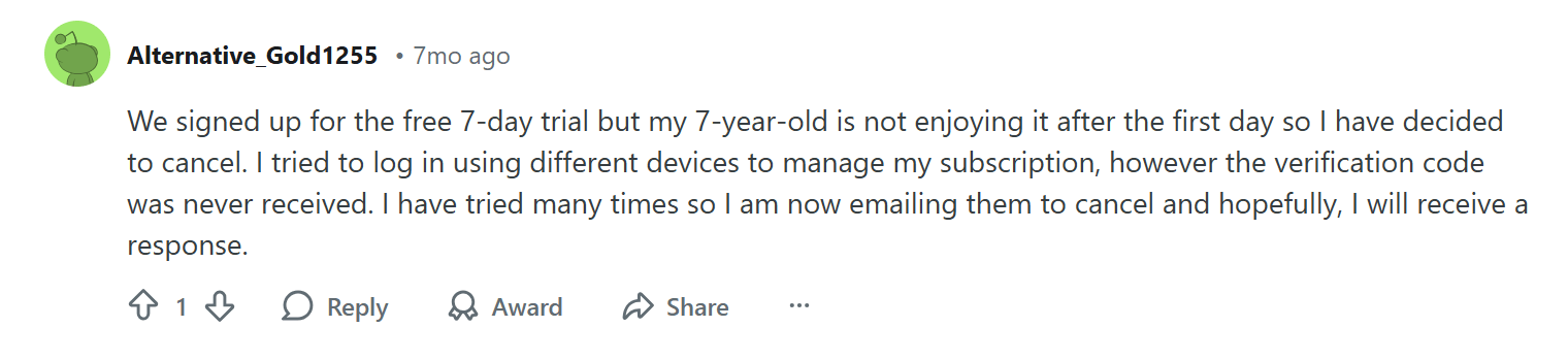 Common complaints about Synthesis Tutor: