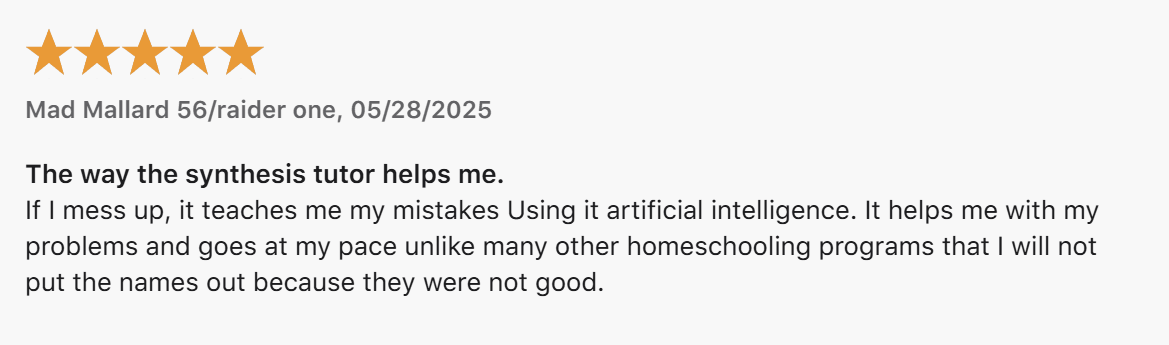 What are the pros and cons of Synthesis Tutor?