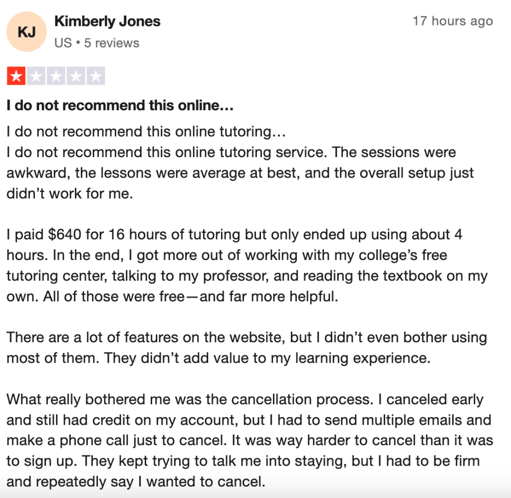 How to cancel Varsity Tutors Reddit reviews