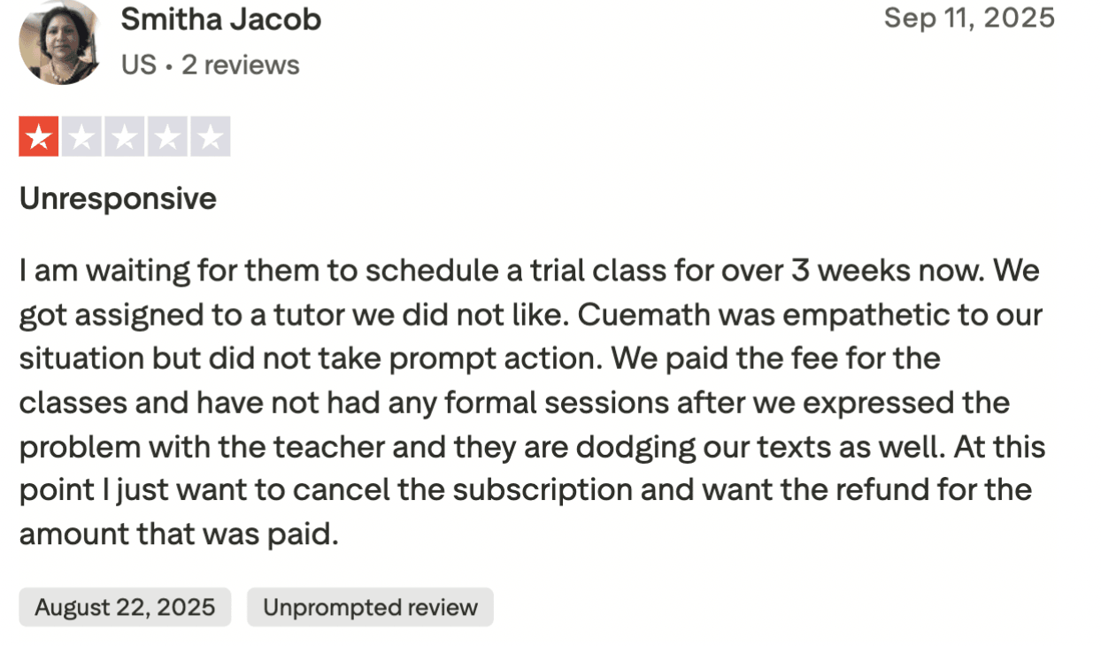 What is Cuemath main feature?