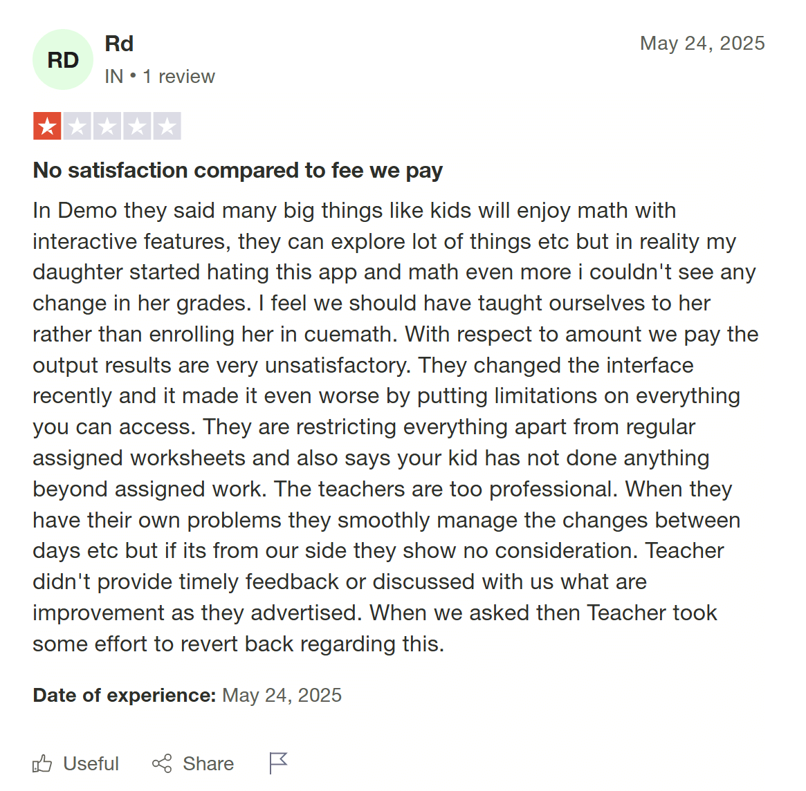 Cuemath reviews: Effectiveness