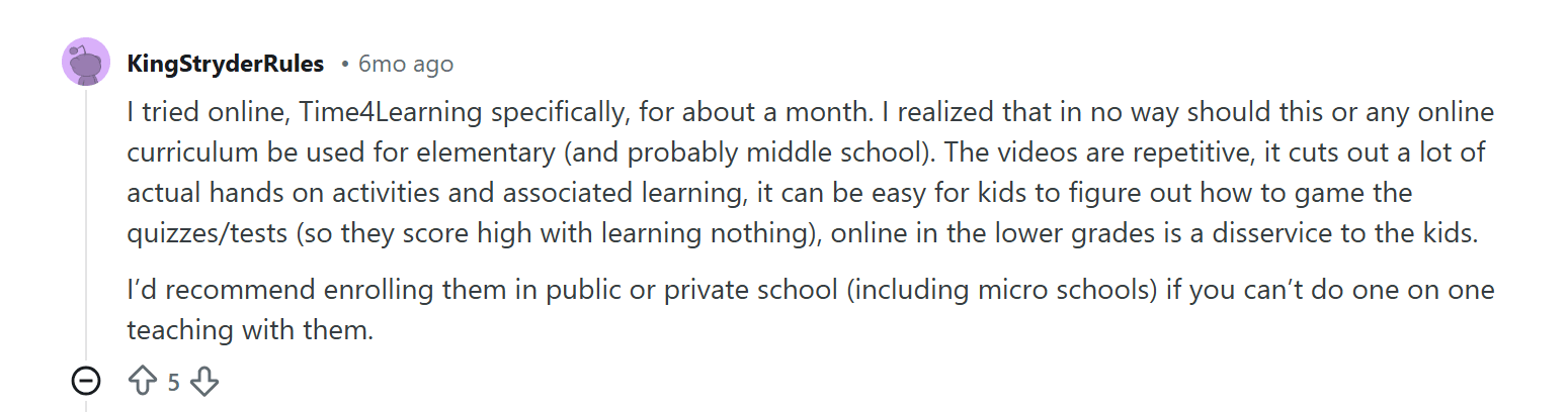 Time 4 Learning reviews