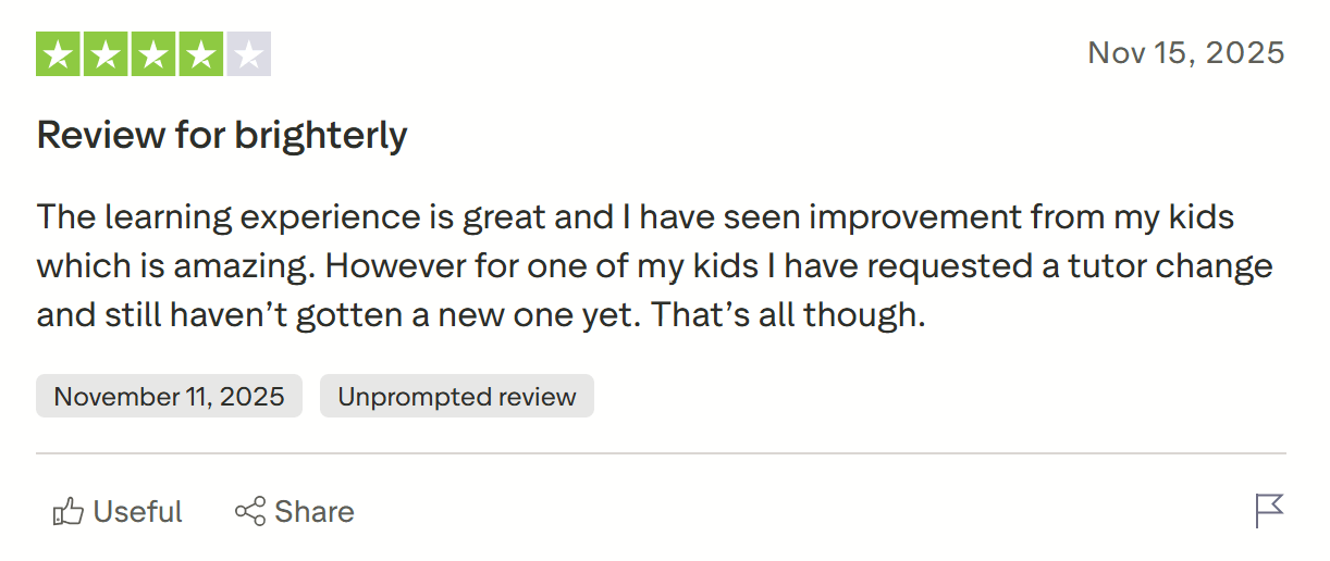 Brighterly Cons Based on Customer Reviews