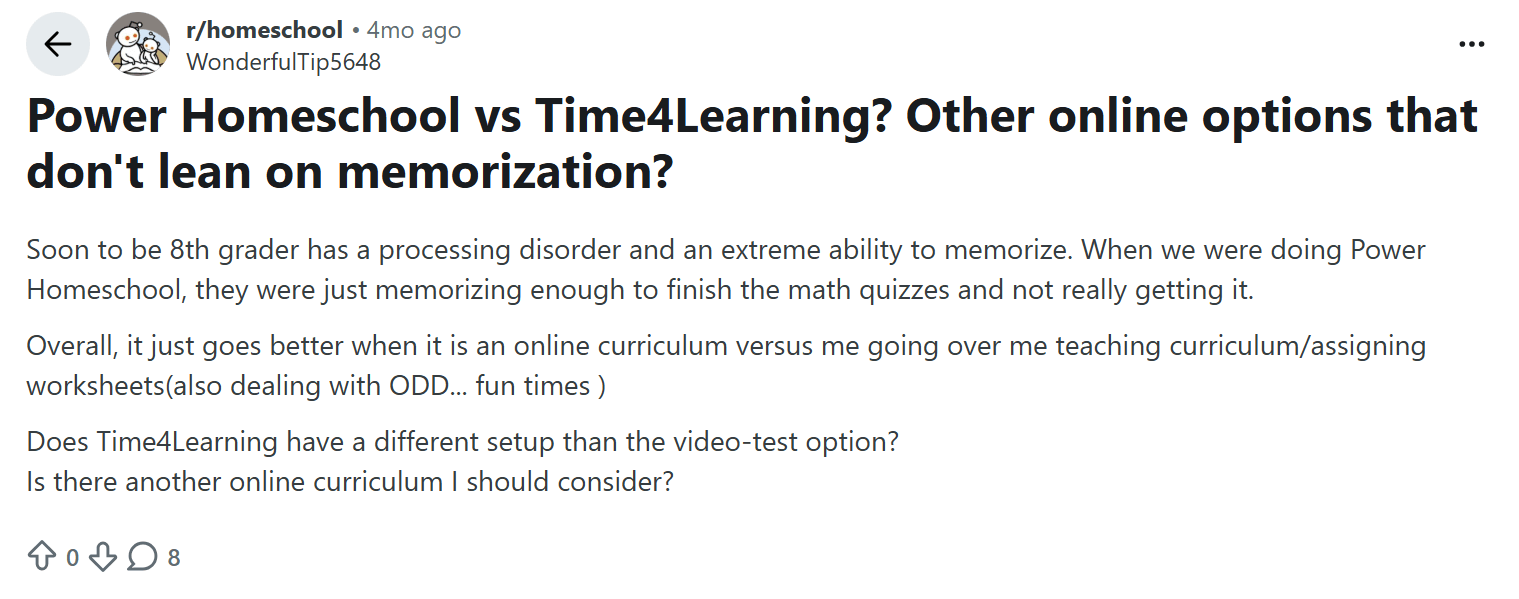 Power Homeschool reviews