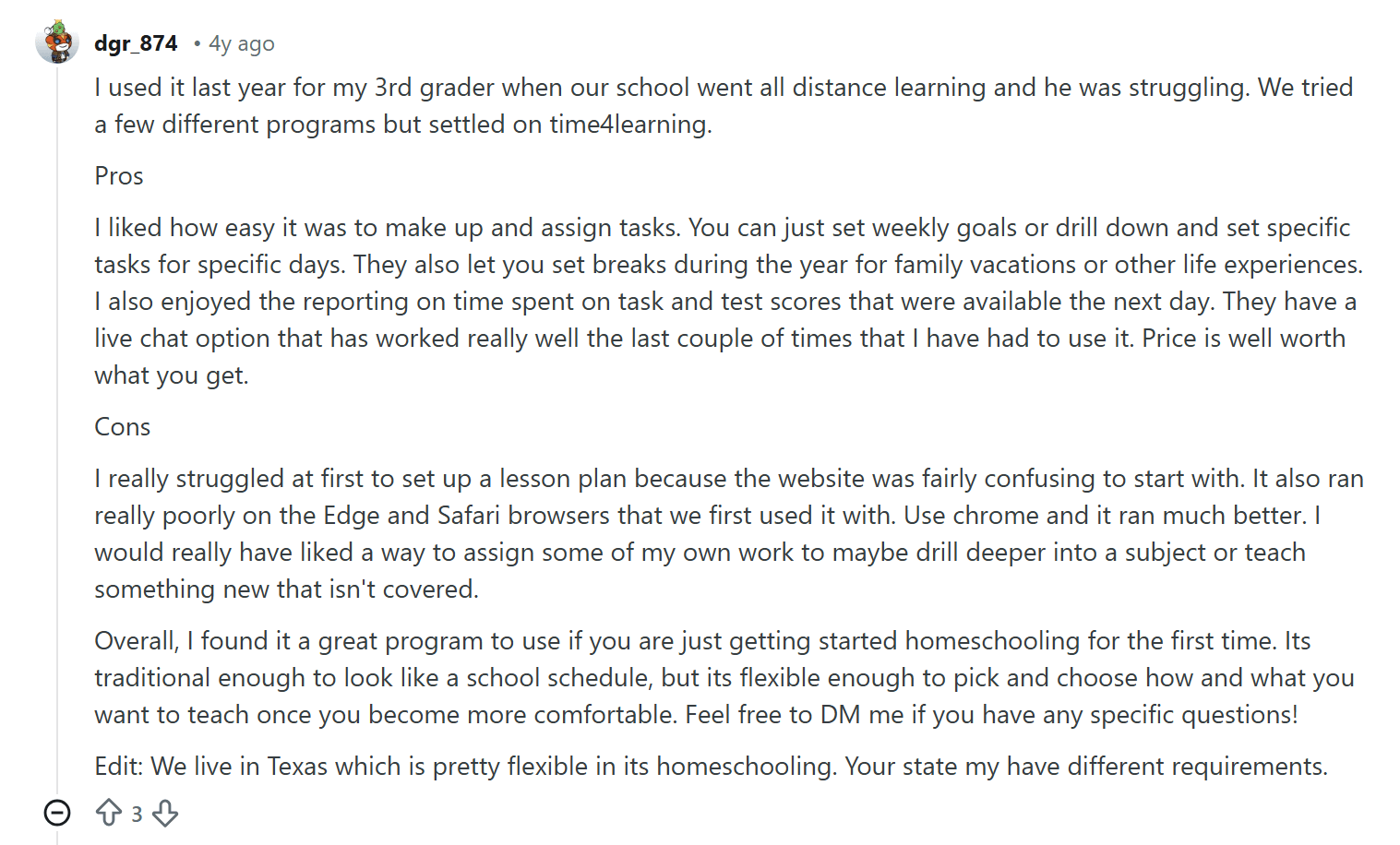 Time4Learning reviews