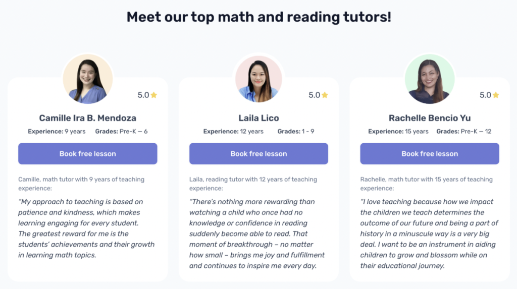 Brighterly: Key features