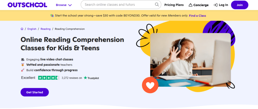 Outschool: Homeschool reading curriculum