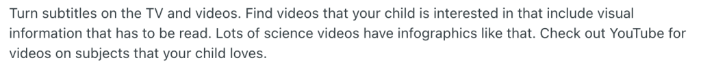 Enable subtitles on TV or streaming sources