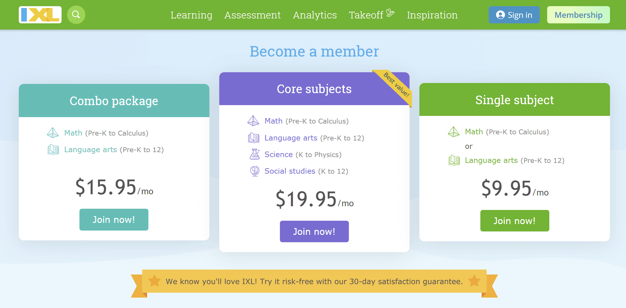 How much does IXL cost?