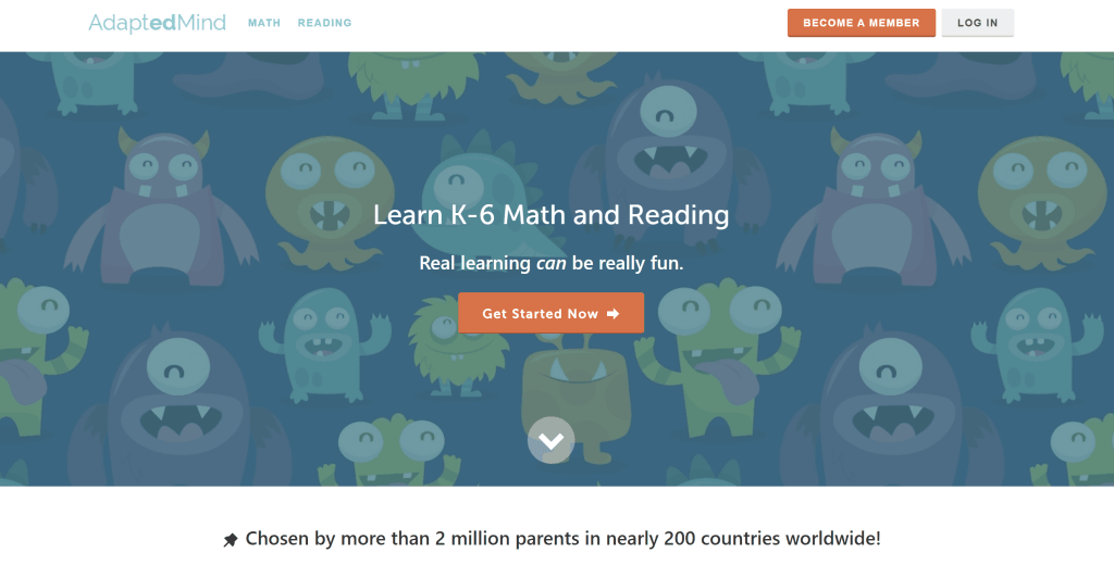 AdaptedMind middle school website