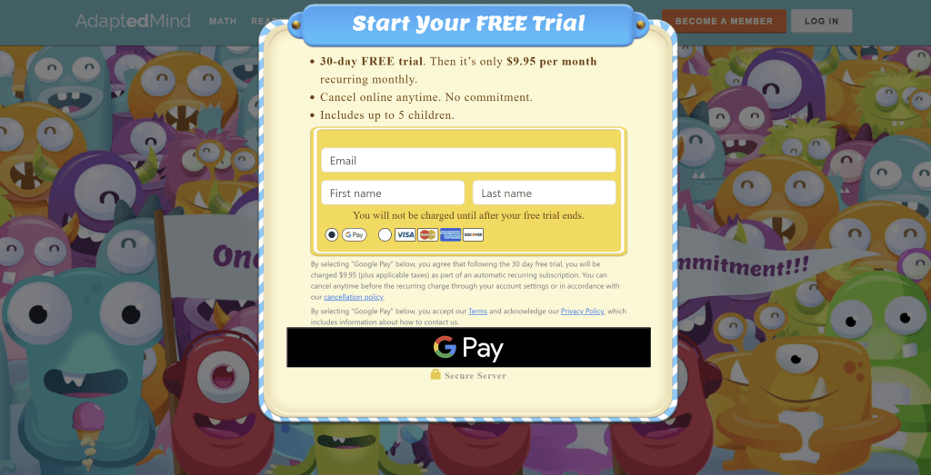 AdaptedMind: Pricing