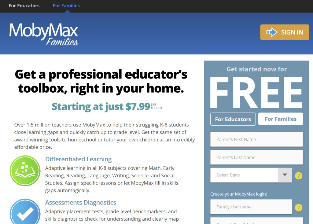 MobyMax: Pricing
