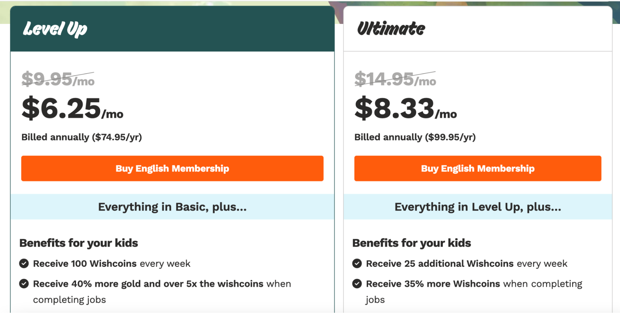 Prodigy subscription cost: English 