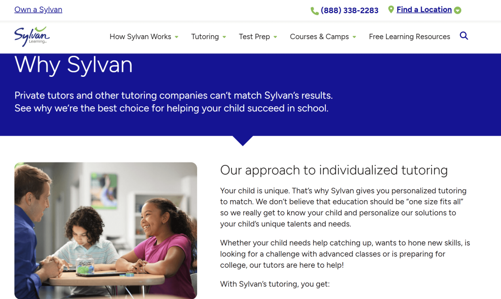 What is the Sylvan method of teaching?