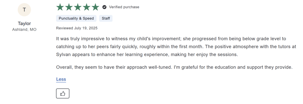 How does Sylvan tutoring work?