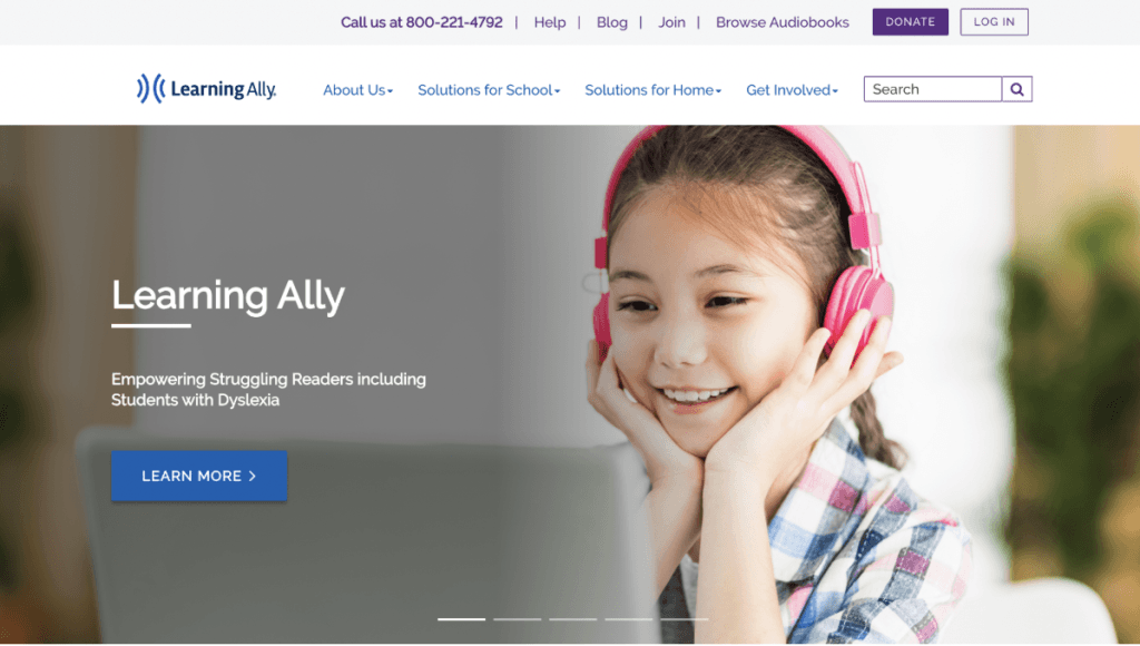 ELA website: Learning Ally