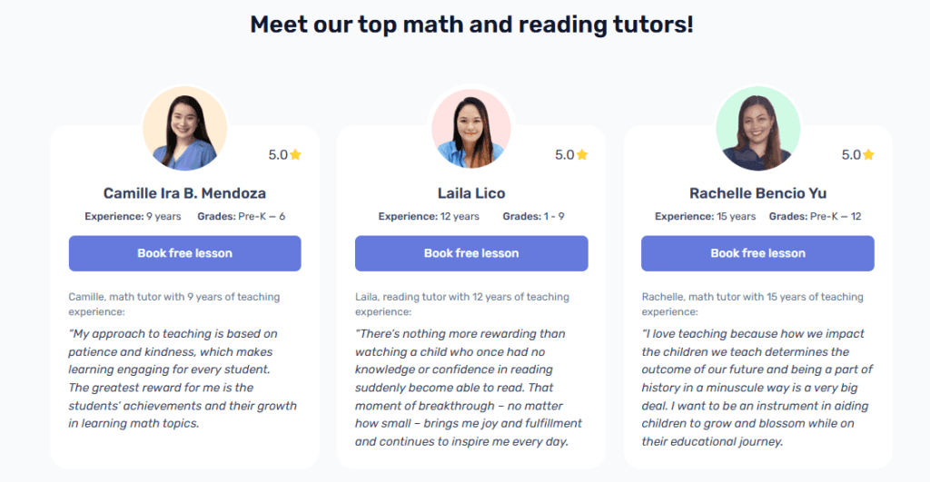 Brighterly: Main features for students