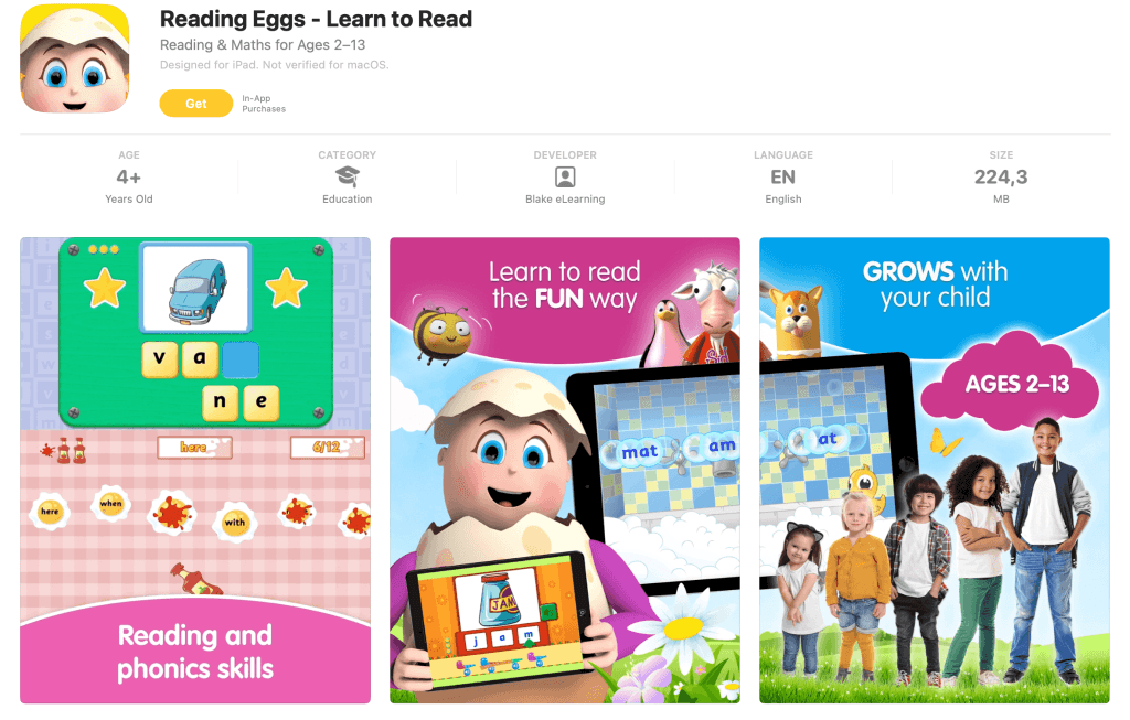 #6 Reading Eggs is among the top learn to read apps for kindergarten