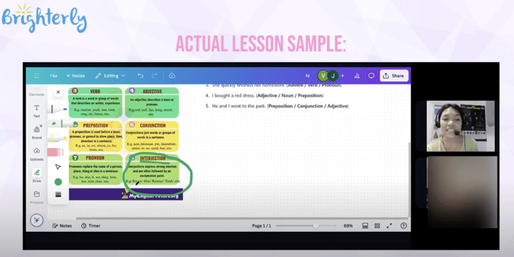 Teaching guided reading by engage in one-on-one lessons with a reading tutor