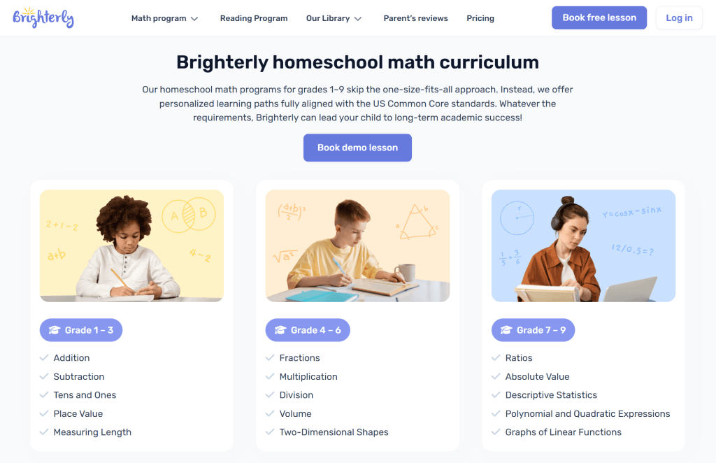 Best homeschool math and reading program #1: Brighterly