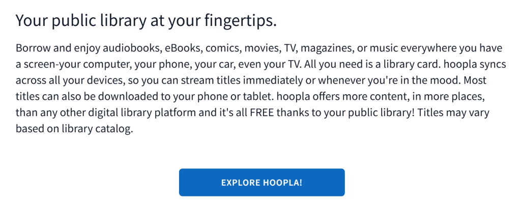 Does Hoopla cost money?