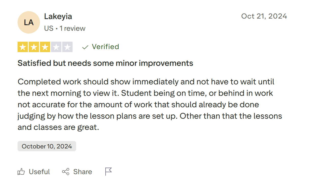 What users love about Time4Learning: