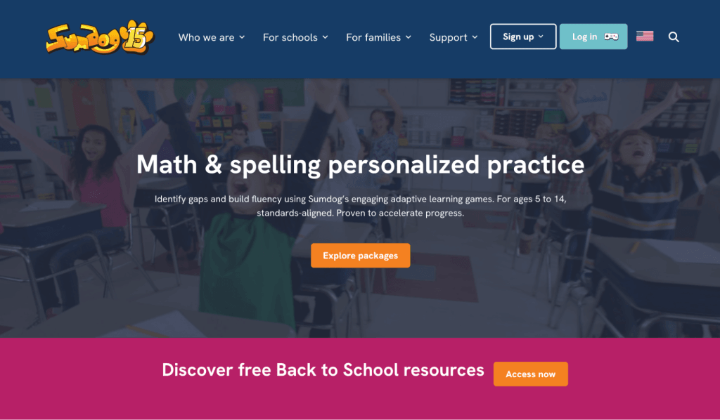 #5 Sumdog eLearning website