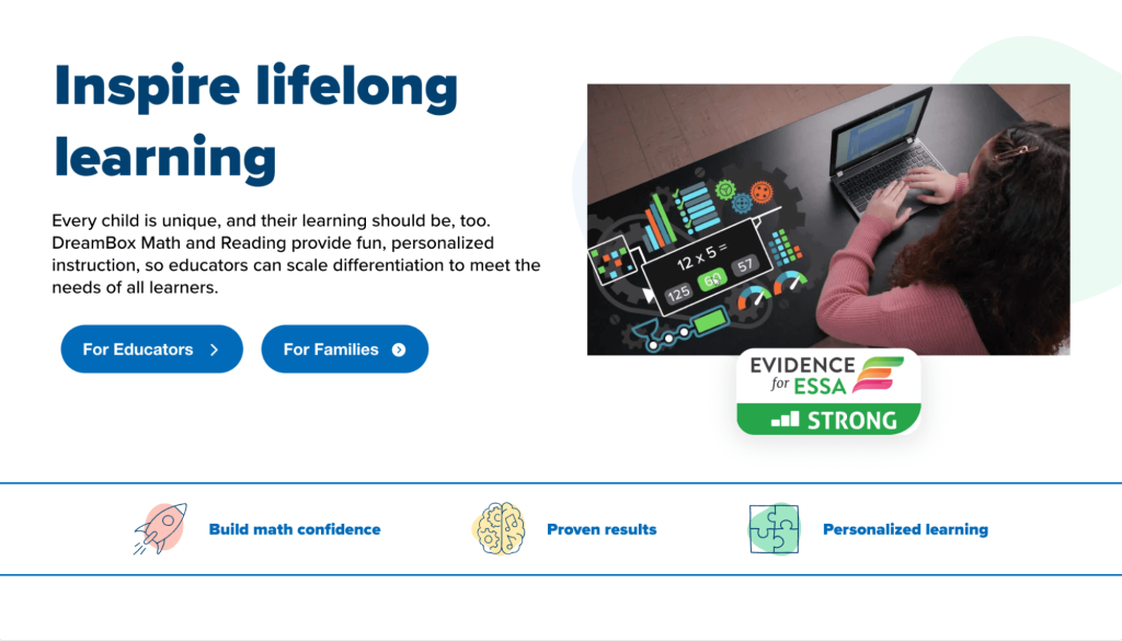 #6 DreamBox e Learning website