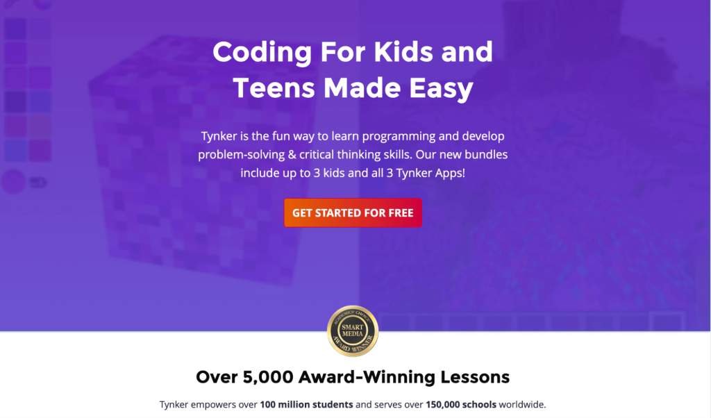 #9 Tynker educational website