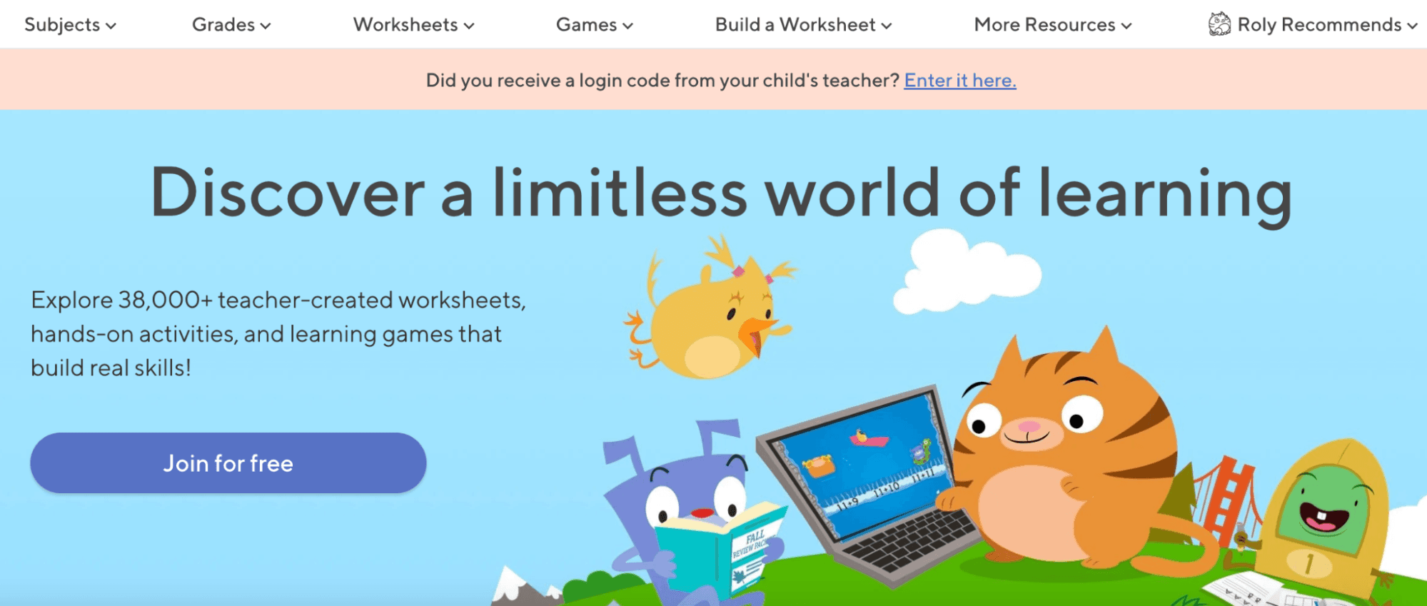 #3 Education.com eLearning website