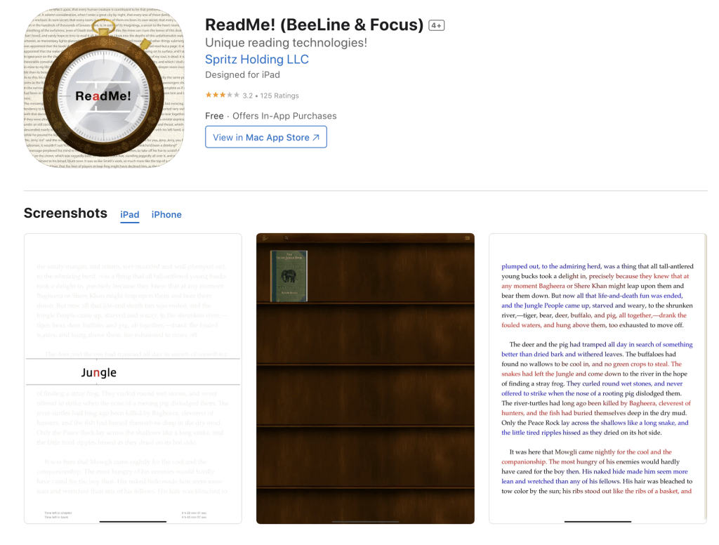 ReadMe! speed reading practice