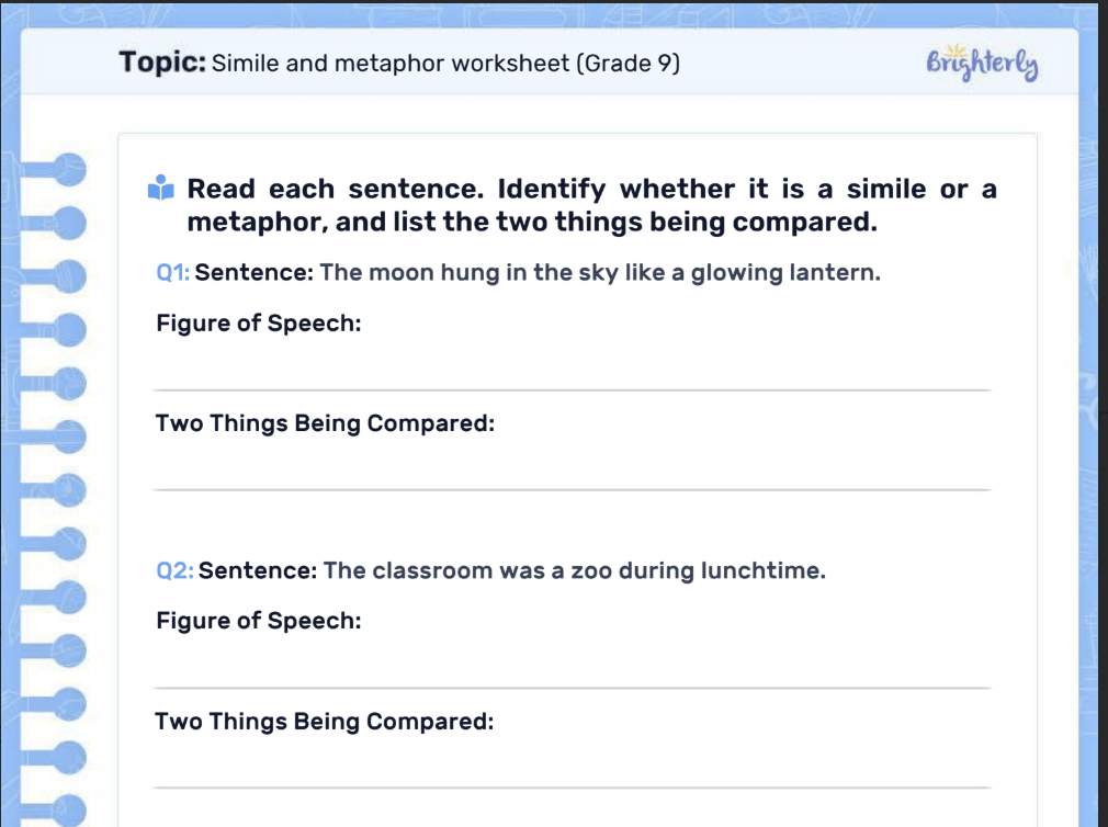 brighterly worksheet reading