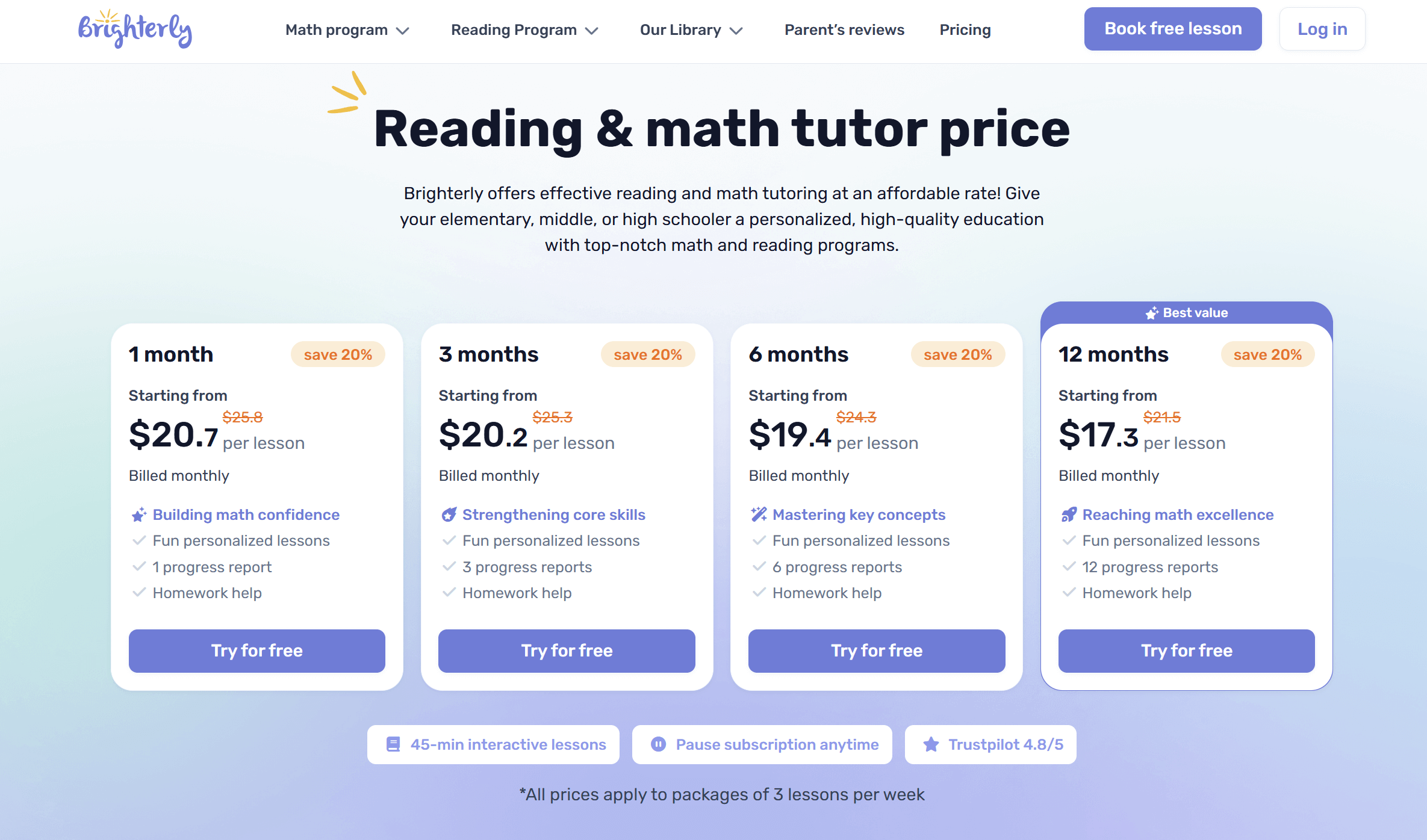 Brighterly: Main features every parent should know