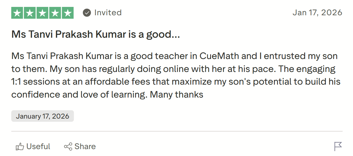 Cuemath positive feedback on value