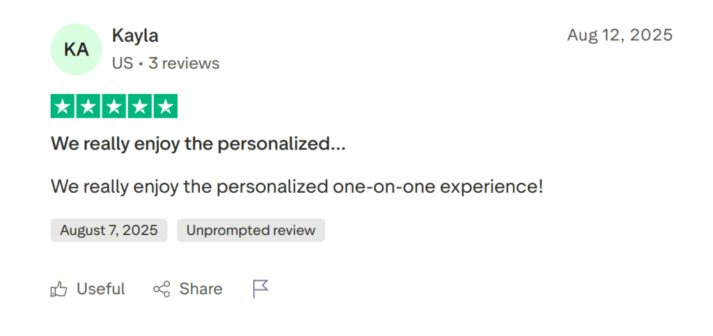 Brighterly reviews by families