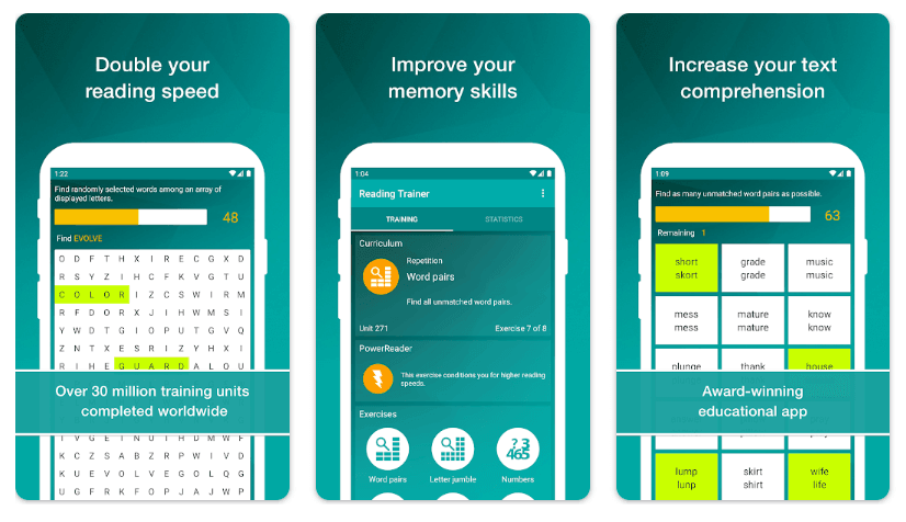#6 Reading Trainer app for reading comprehension