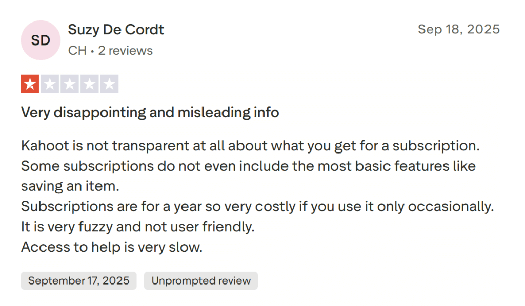 Kahoot reviews on Reddit & Trustpilot: Parents’ and students’ opinions