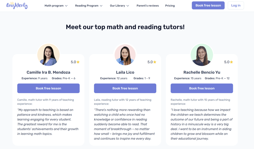 Education guided by professional teachers