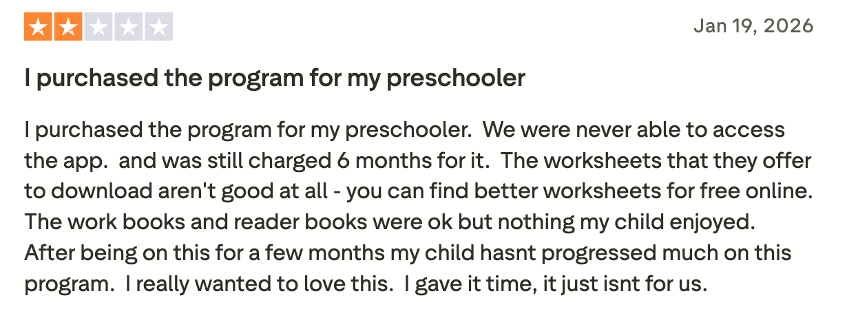 What Users Say: Hooked on Phonics Reviews