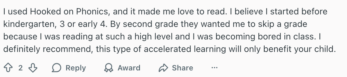 What Users Say: Hooked on Phonics Reviews