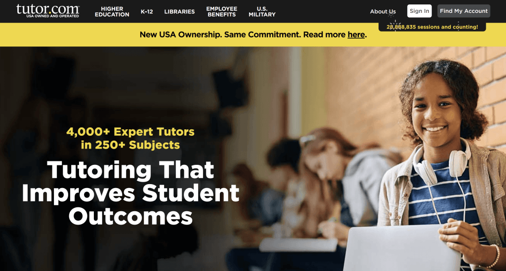 Preply alternative #6: Tutor.com