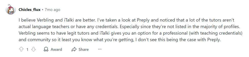 Preply alternative #10: iTalki