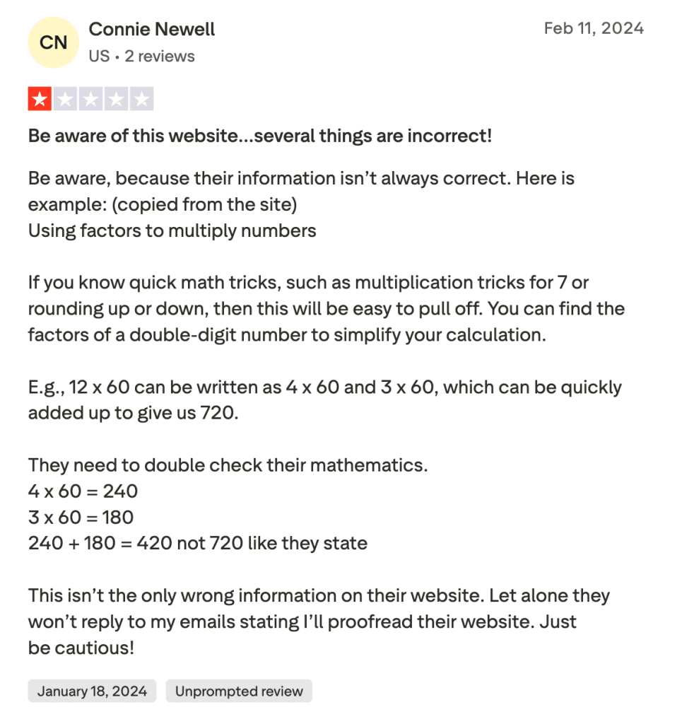 Common complaints about SplashLearn: